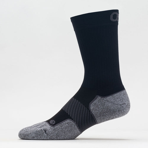 Os1st PB4 Pickleball Crew Sock, Black, Size L