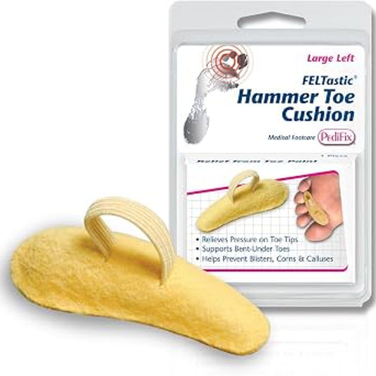Pedifix Felt Hammer Toe Crest Left Size LG