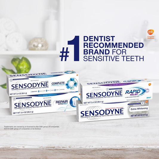 Sensodyne Rapid Relief Toothpaste Extra Fresh 3.4 Oz