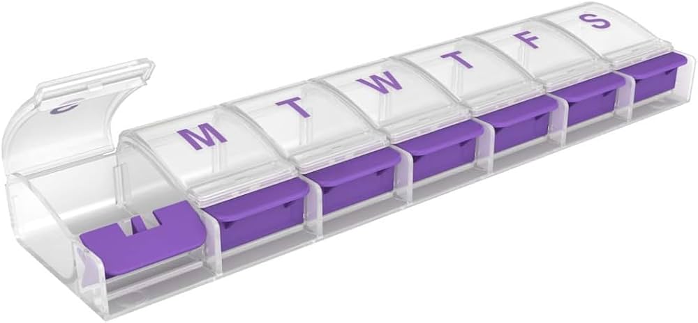 Ezy Dose Weekly 7-Day Pill Organizer, XL Compartments