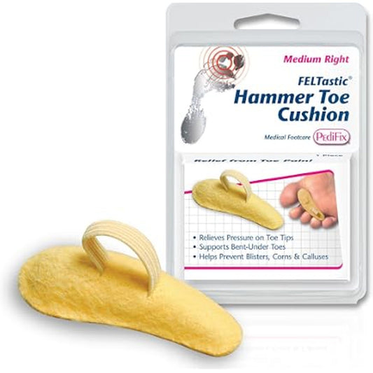 PediFix Felt Hammer Toe Crest Right Size Medium