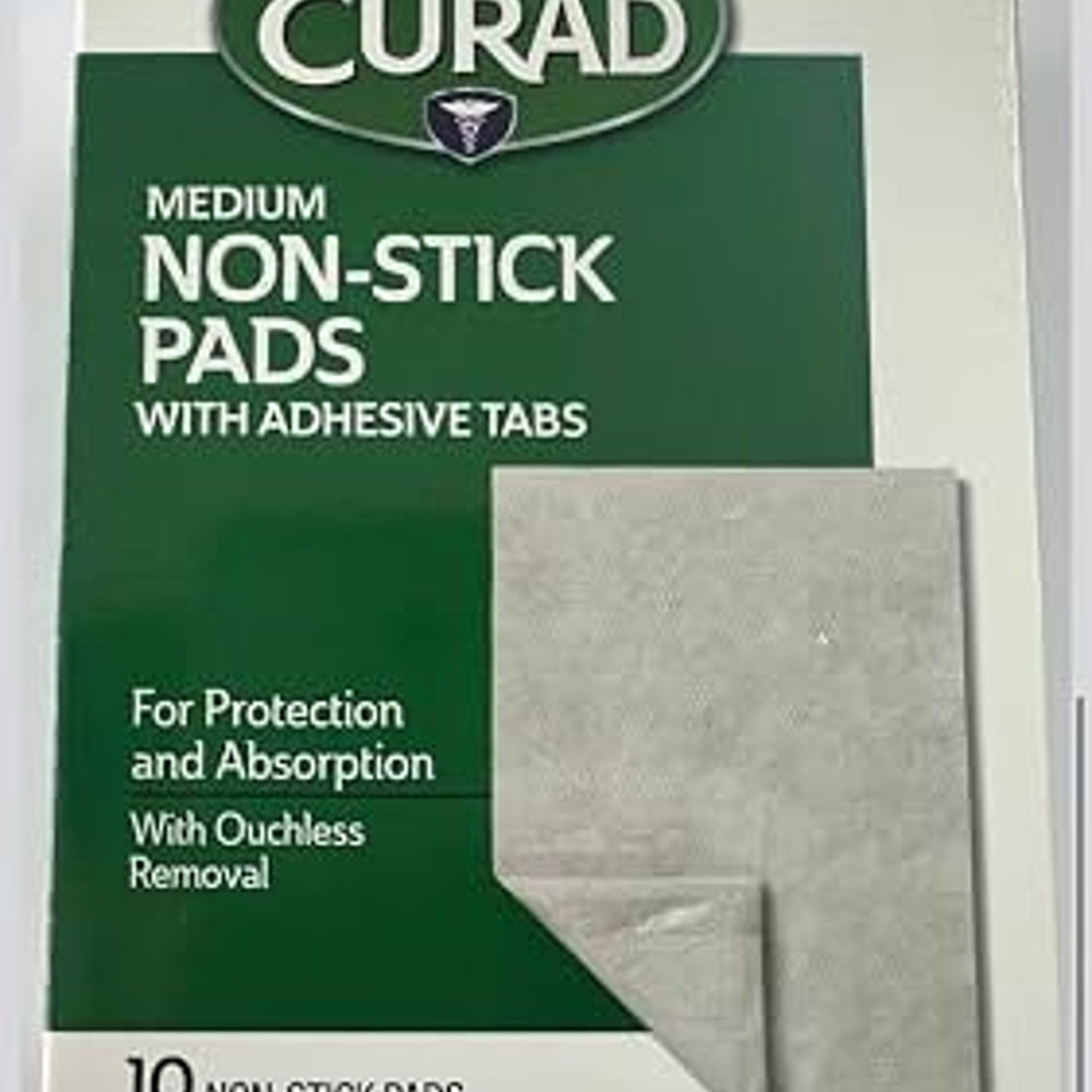 Medline Curad Non-Stick Pads 3x4 Inches, 10 Count