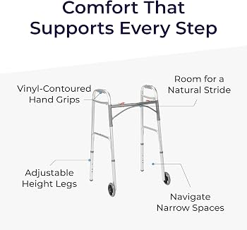 Vive Health Folding Wheeled Walker