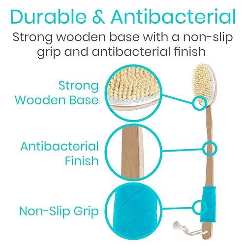 Vive Lotus Wood Body Brush Set