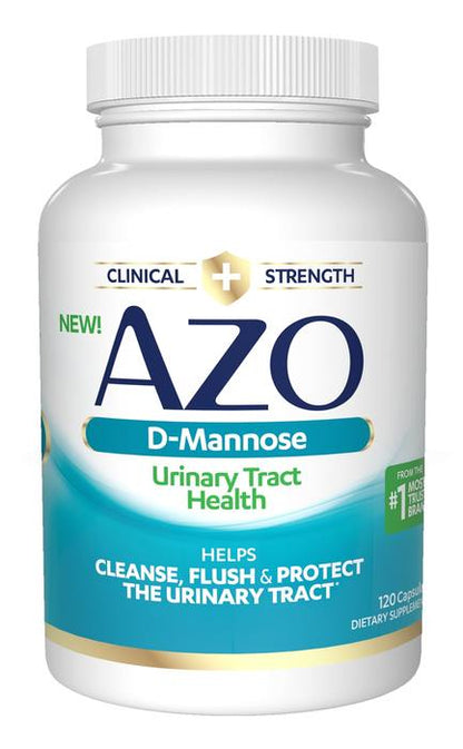 Azo D-Mannose Capsules for Urinary Health, 120ct