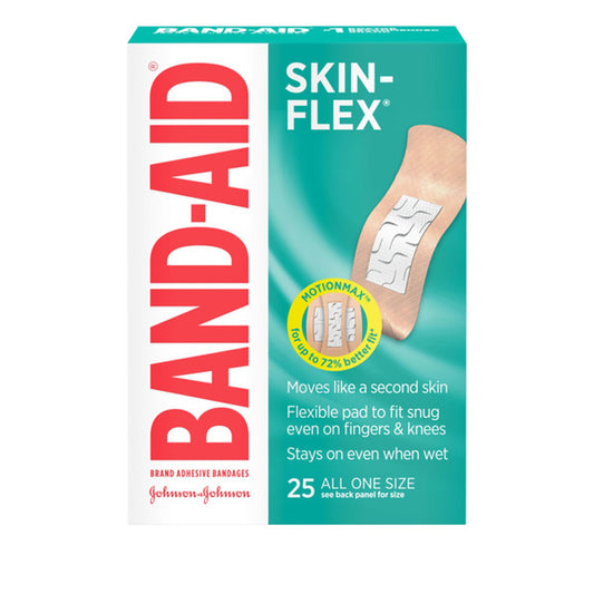 Band-Aid Skin-Flex Adhesive Bandages, One Size, 25 Count