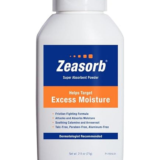 Zeasorb-Af Foot & Body Powder, Absorb Moisture 2.5 Oz