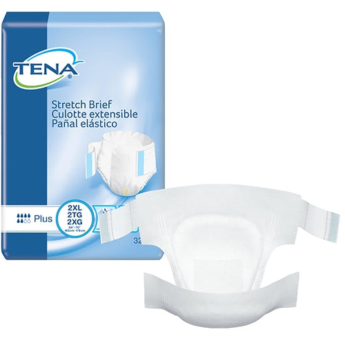 Tena Stretch Ultra Incontinence Briefs, 2X-Large, Pack of 32