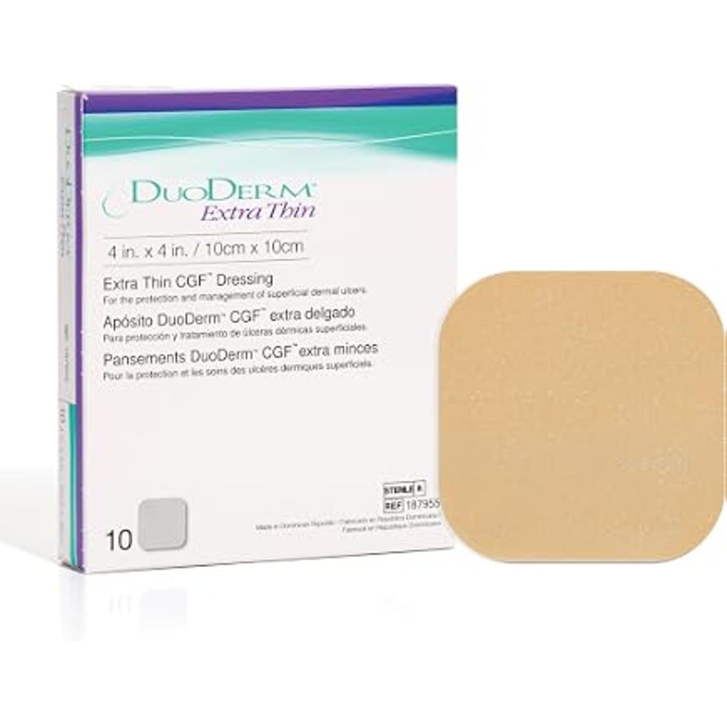 DuoDerm Extra Thin Dressing 4" x 4" 1 each