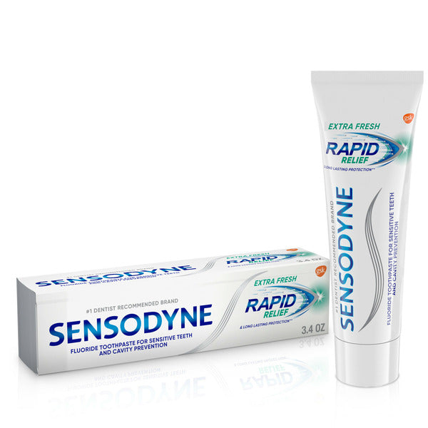 Sensodyne Rapid Relief Toothpaste Extra Fresh 3.4 Oz